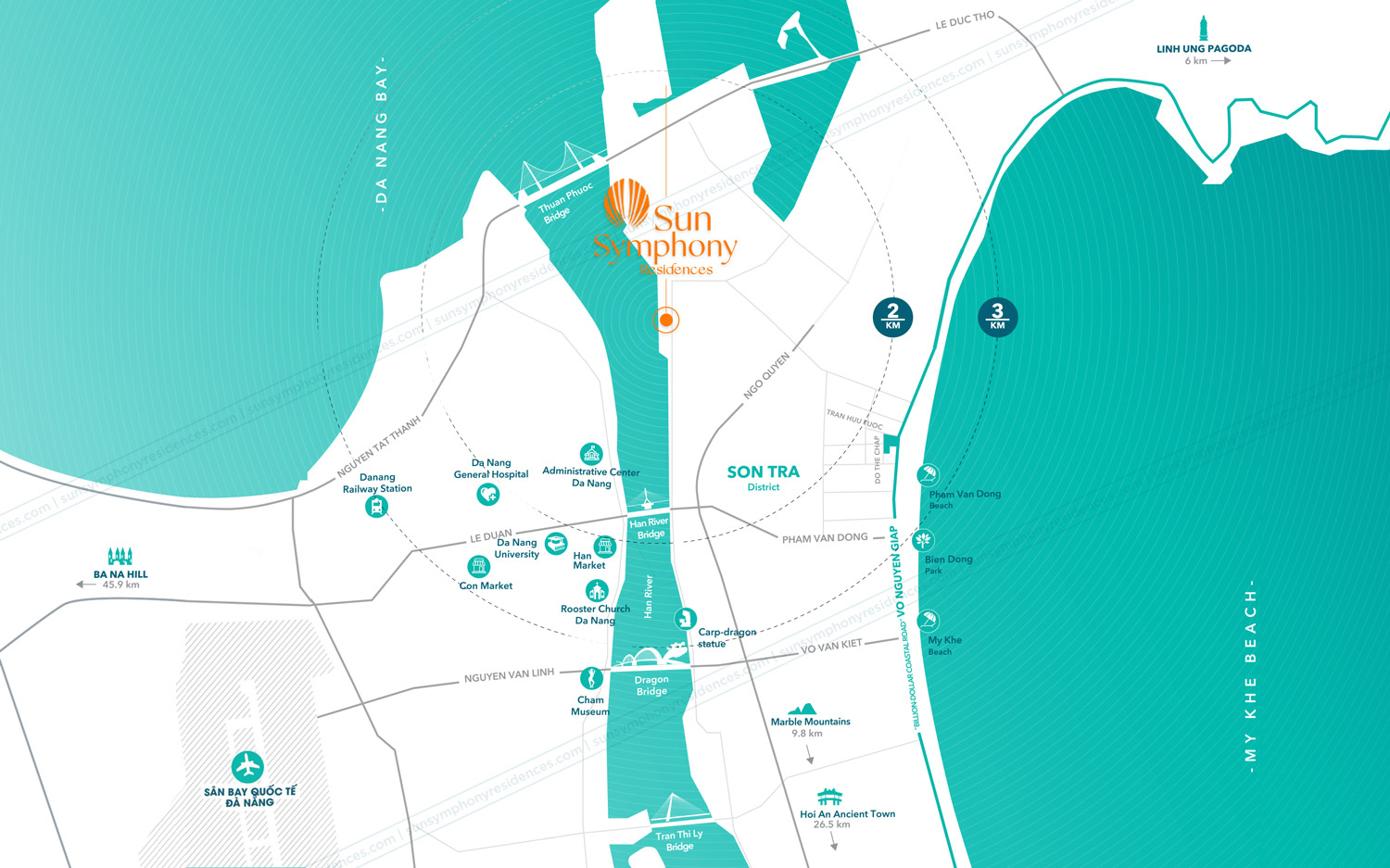 Vị trí Sun Symphony Residences